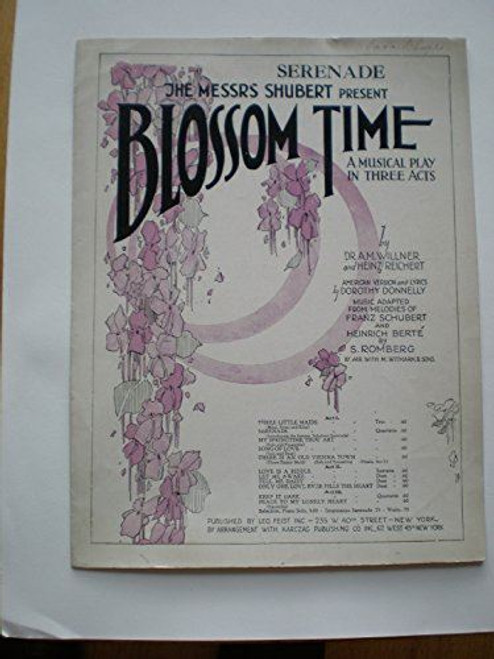 4906 SERENADE * BLOSSOM TIME * A MUSICAL PLAY * IN THREE ACTS * QUARTETTE [Sheet