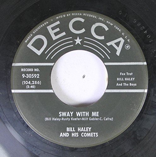 bill Haley and His Comets 45 RPM Sway With Me / Skinny Minnie