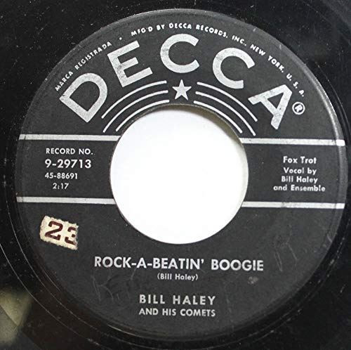 bill haley and the comets 45 RPM rock-a-beatin' boogie / burn that candle
