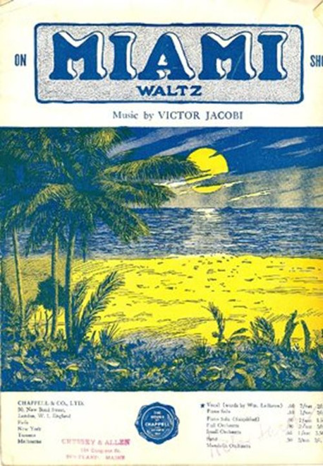 On Miami Shore (Golden Sands of Miami). Waltz Song. [Sheet music] Music-Victor J