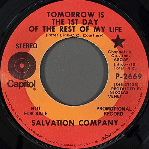 tommorow is the 1st day of the rest of my life / 1001 [Vinyl] SALVATION COMPANY