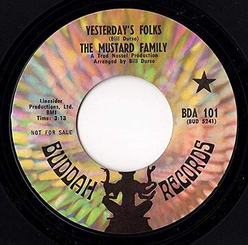 The Mustard Family-Yesterday's Folks/African Sunshine" 1969 Original PSYCH 45 [V