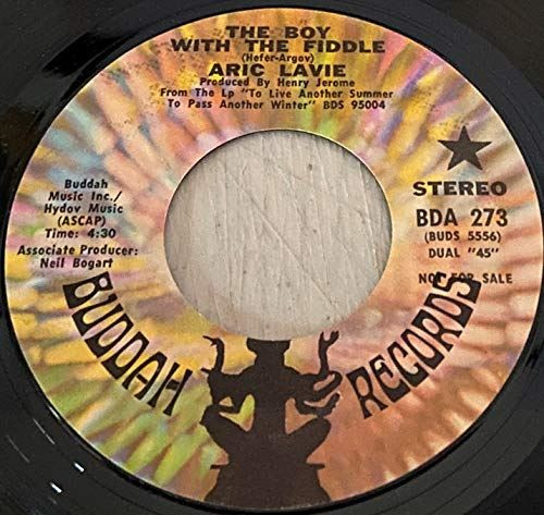 Aric Lavie-The Boy with The Fiddle" PROMO 45rpm BUDDAH Folk-Rock [Vinyl] Aric La