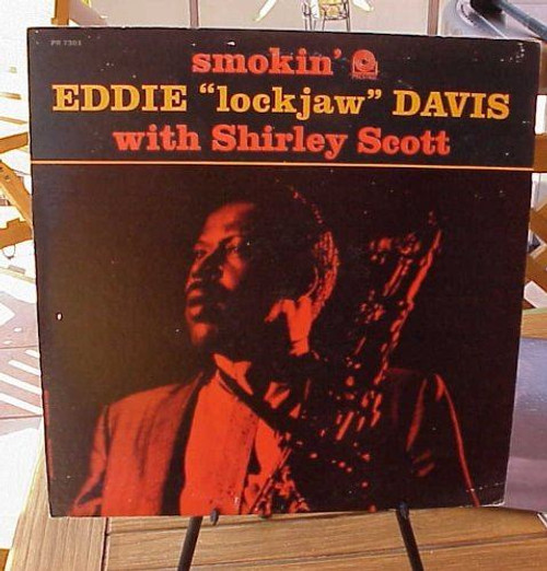 Eddie "Lockjaw" Davis w/Shirley Scott-"Smokin" PRESTIGE Mono TRIDENT Label LP