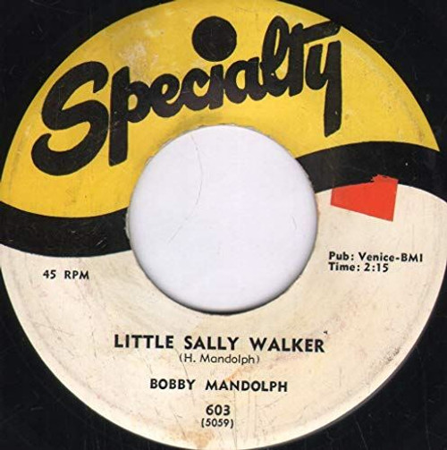 Bobby Mandolph-"Little Sally Walker/Malinda" 1957 NEW ORLEANS R&B 45 SPECIALTY