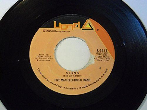 signs 45 rpm single [Vinyl] Five Man Electrical Band