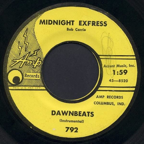 Dawnbeats-"Midnight Express/Drifting" 1959 Original PRE-SURF ROCKABILLY 45 AMP