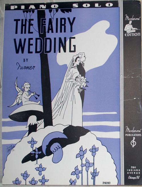 The Fairy Wedding (Moderne Edition) 1936 Vintage SHEET MUSIC Turner