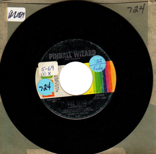 The Who-"Pinball Wizard" 1969 Original 45rpm TOMMY