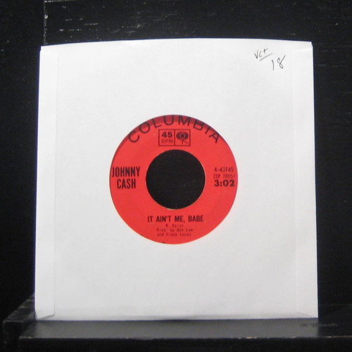 Johnny Cash-"It Ain't Me Babe" 1964 Original 45rpm BOB DYLAN