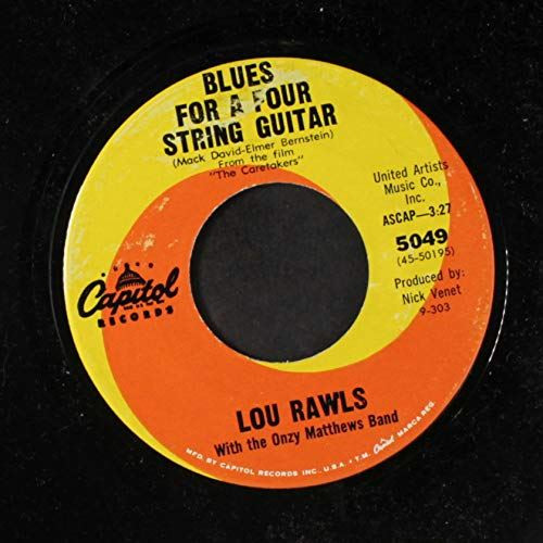 Lou Rawls-"Tobacco Road" 1963 Original 45rpm ONZY MATTHEWS BAND