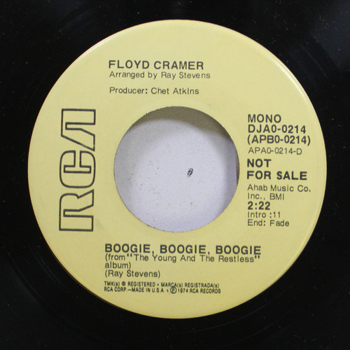 Floyd Kramer-Main Theme From "The Young and The Restless" 1974 PROMO 45rpm NM!