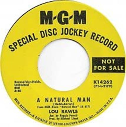 Lou Rawls-"A Natural Man/You Can't Hold On" 1971 YELLOW-LABEL PROMO 45rpm Mono