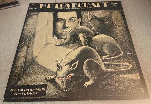 H.P Lovecraft-The Rats-1975 LP Ltd. Collector's Ed. Numbered AUTOGRAPHED ARTWORK