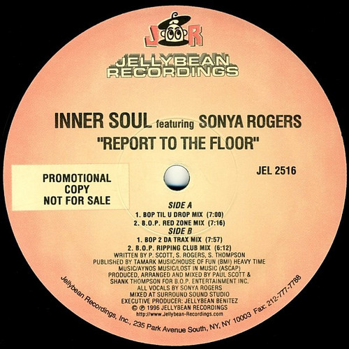 Inner Soul Feat. Sonya Rogers-"Report to The Floor" 12" PROMO Jellybean Benitez