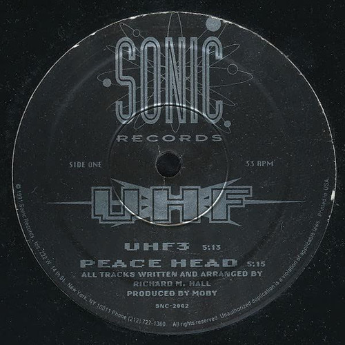 UHF-Self-Titled 1991 12" Maxi-Single TECHNO Sonic Label