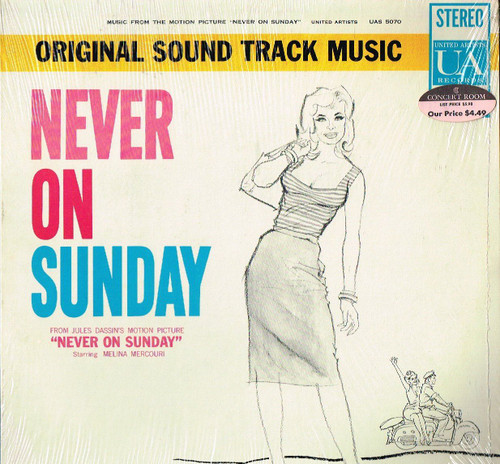 Manos Hadjidakis-"Never on Sunday" Original Motion Picture Soundtrack LP STEREO