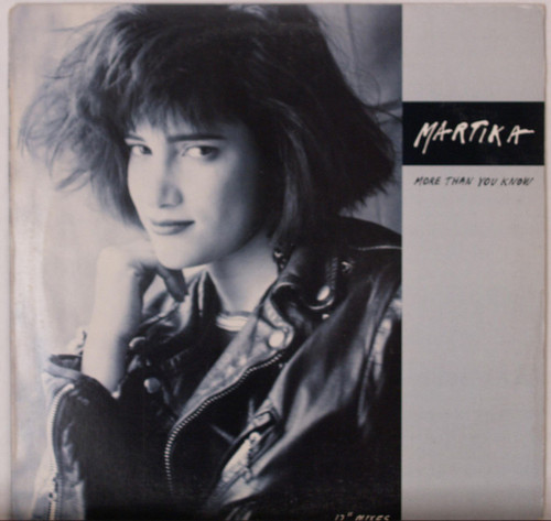 Martika-"More Than You Know" 1988 Original PICTURE SLEEVE 45rpm NM!