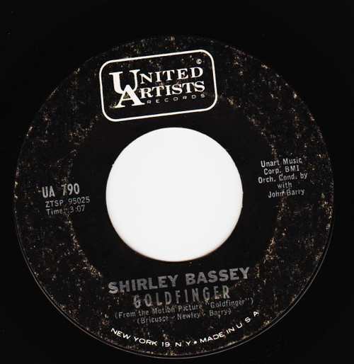 Shirley Bassey-"Goldfinger" 1964 Original 45 Sleeve JAMES BOND