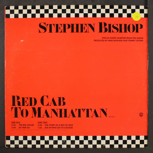 Stephen Bishop-"Red Cab to Manhattan" 1980 Radio Sampler PROMO 12" NM