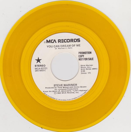 Steve Wariner-"You Can Dream of Me" 1985 YELLOW Vinyl WL-PROMO 45rpm