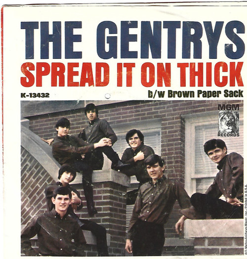 The Gentrys-"Spread it on Thick/Brown Paper Sack" 1965 PS 45rpm GARAGE ROCK