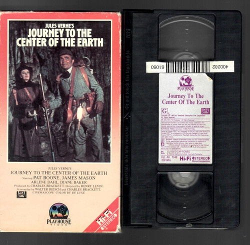 "Jules Verne's Journey to The Center of The Earth" 1985 VHS TAPE James Mason