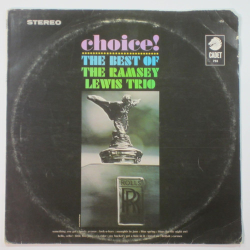 The Ramsey Lewis Trio-"Choice! The Best Of The Ramsey Lewis Trio" LP INNER Argo