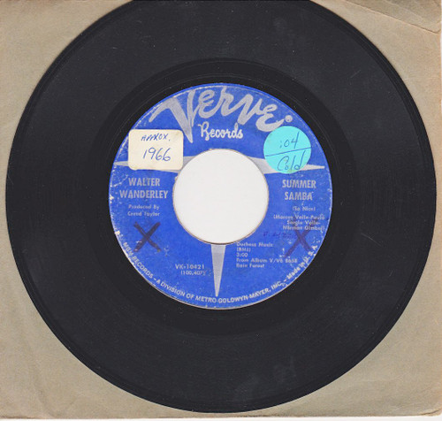 Walter Wanderley-"Summer Samba (So Nice)/Call Me" 1966 Original 45rpm BOSSA NOVA
