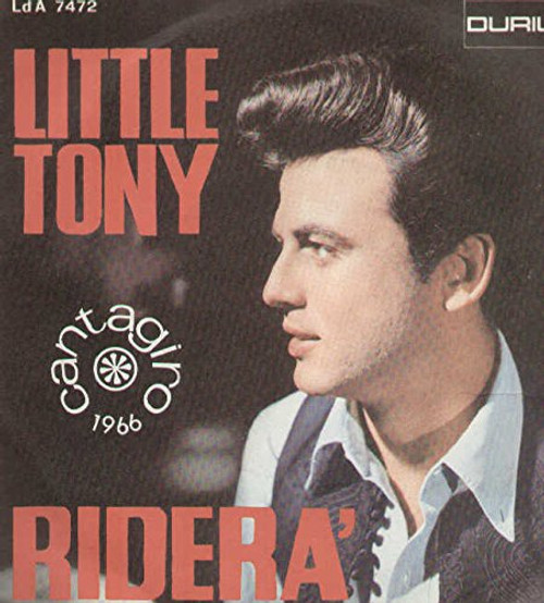 Little Tony-"Riderà/Il Mio Amore Con Giulia" 1966 PICTURE SLEEVE 45 ITALY
