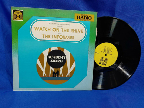 Academy Award Theatre-Watch on the Rhine/The Informer SEALED LP 1946 Broadcasts