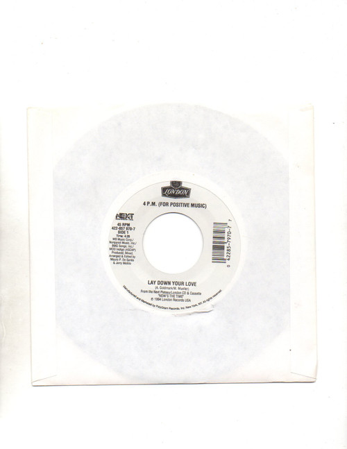 4 P.M. (For Positive Music)-"Lay Down Your Love/Sukiyaki" 1994 Original 45 NM