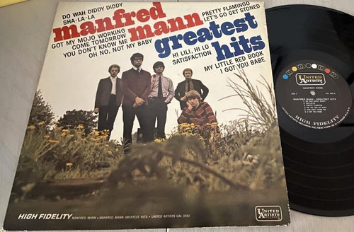 Manfred Mann-"Greatest Hits" 1966 Original LP MONO INNER SLEEVE