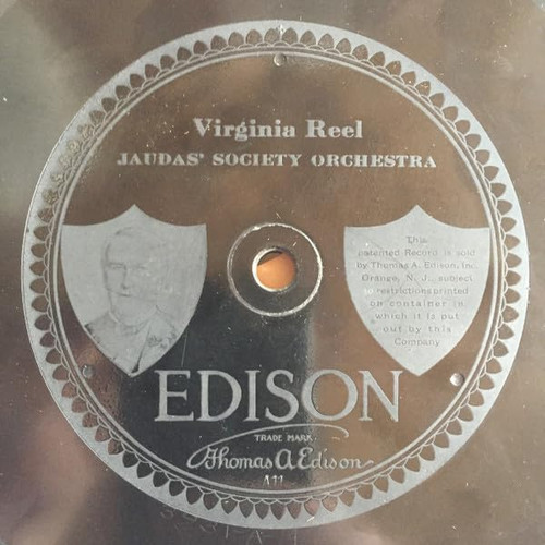 Jaudas' Society Orchestra/National Promenade Band-"Virginia Reel" EDISON 78rpm