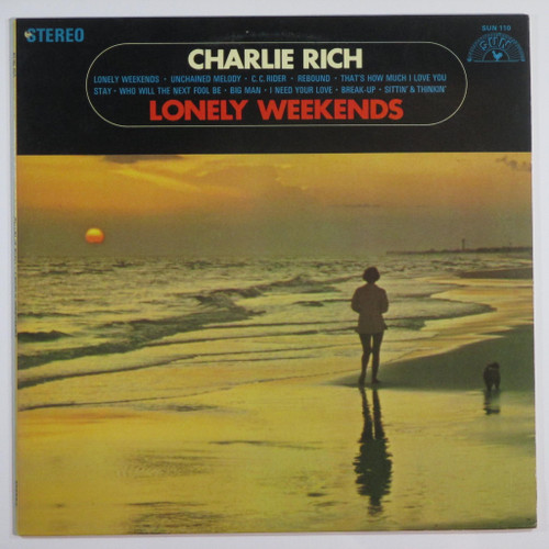 Charlie Rich-"Lonely Weekends" 1969 LP SUN Records ROCCKABILLY