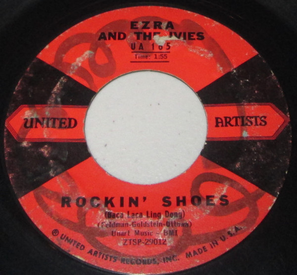 Ezra and The Ivies-"Comic Book Crazy / Rockin' Shoes (Baca Laca Ling Dong)" 45 rpm