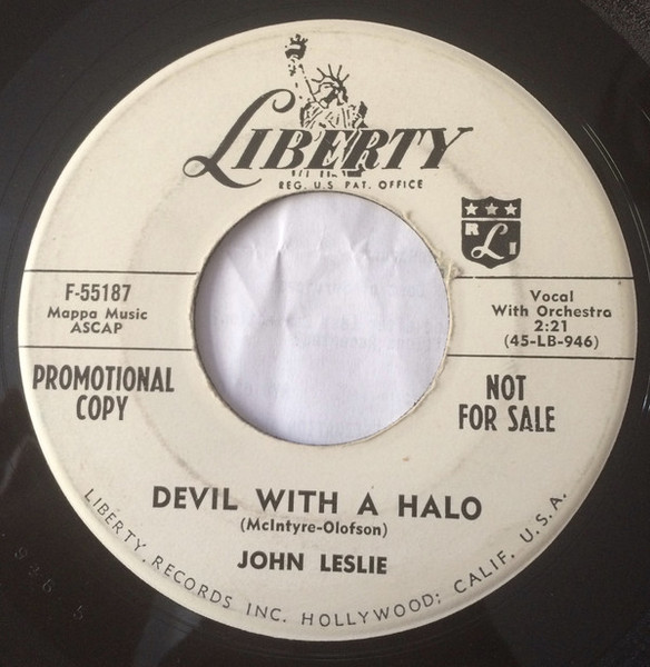 John Leslie-Devil With A Halo / You Touch My Hand