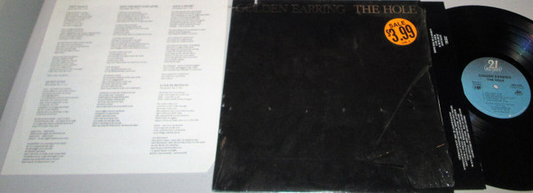 Golden Earring-"The Hole" 1986 Original LP INNER SLEEVE INSERT SHRINK NM!