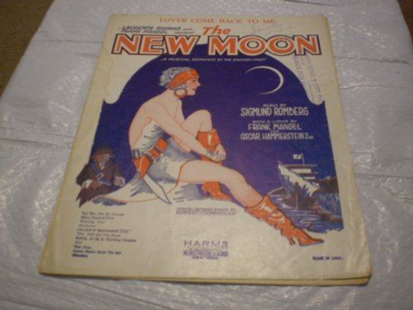 LOVER COME BACK TO ME NEW MOON SIGMUND ROMBERG 1928 SHEET MUSIC FOLDER 540 [Shee