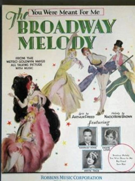 YOU WERE MEANT FOR ME (original sheet music) from the film THE BROADWAY MELODY w