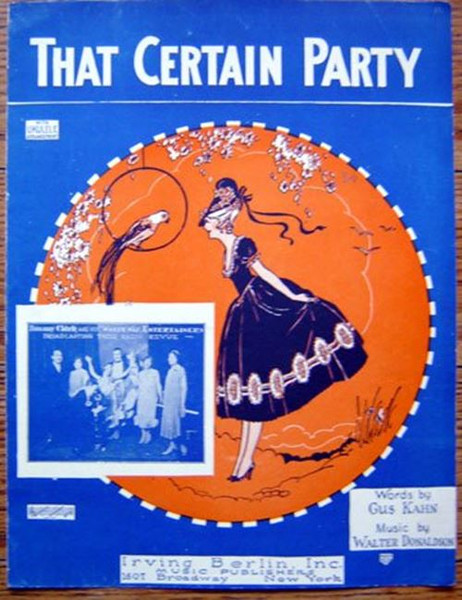 That Certain Party Featured By Glenn C. Smith's Paramount Orchestra [Sheet music