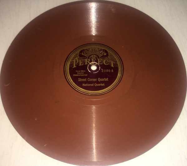 National Quartet-"Street Corner Quartet/Scotch Medley" 1924 Perfect BROWN 78rpm