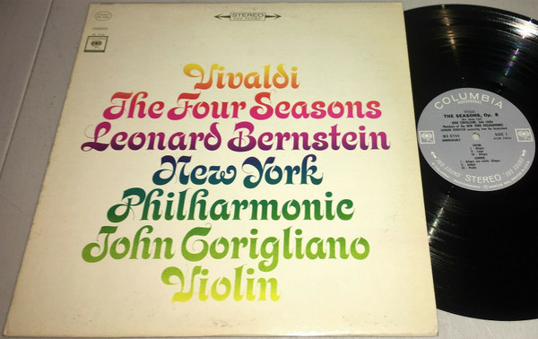 Bernstein & New York Philharmonic-Vivaldi: The Four Seasons CORIGLIANO LP Exc.!