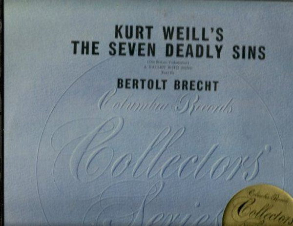 vinyl: KURT WEILL'S THE SEVEN DEADLY SINS... 1973... Die Sieben Todsunden...