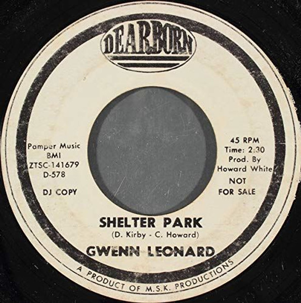 Gwenn Leonard-Shelter Park/Penny in My Hand 1969 WHITE-LABEL PROMO 45 NM! [Vinyl