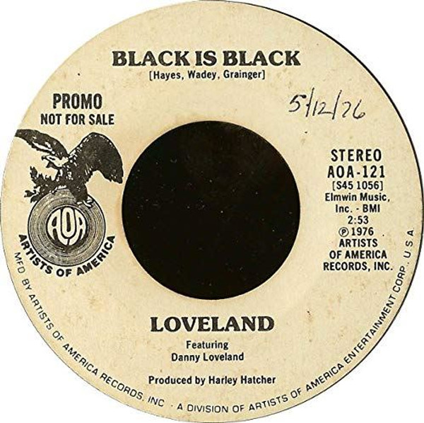 "Black is Black (Stereo)" b/w "Black is Black (Mono)" 1976 WHITE-LABEL 45Rrpm [V