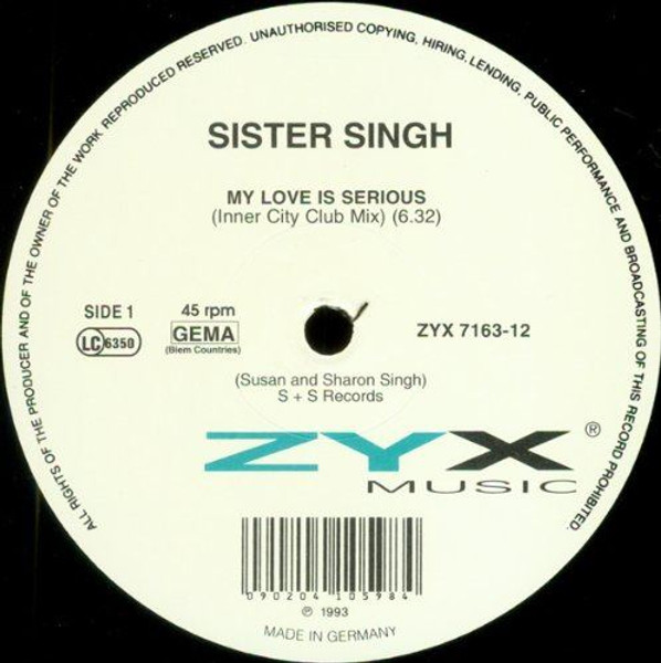 My Love Is Serious [Vinyl] [Vinyl] Sister Singh