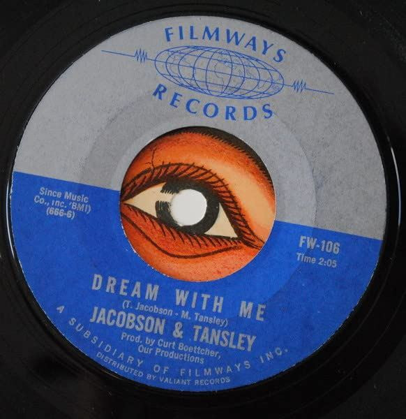 Jacobson & Tansley-Dream with Me b/w I Knew You Back When Babe 1966 Original 45r