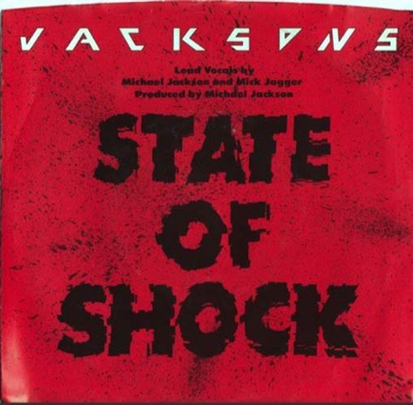 The Jacksons-"State of Shock" 1984 Original PS 45 MICK JAGGER MICHAEL JACKSON