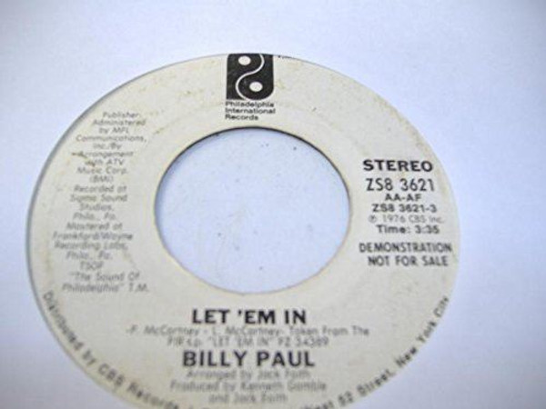 Billy Paul-"Let 'em In" 1976 WHITE-LABEL PROMO 45 Modern Soul NM!